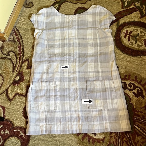 EILEEN FISHER Size Large Plaid Print Midi Tank Organic Cotton Linen breathable - Picture 13 of 15